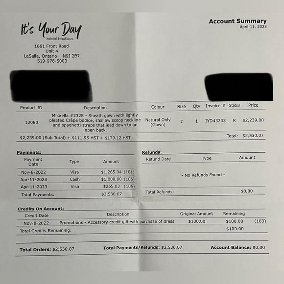 Wedding dress NEVER WORN - Picture 4 of 4